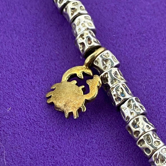 💛 DoDo Jewelry Sterling Station Bracelet | Silver Beads & Gold Animal Charms - Picture 3 of 11